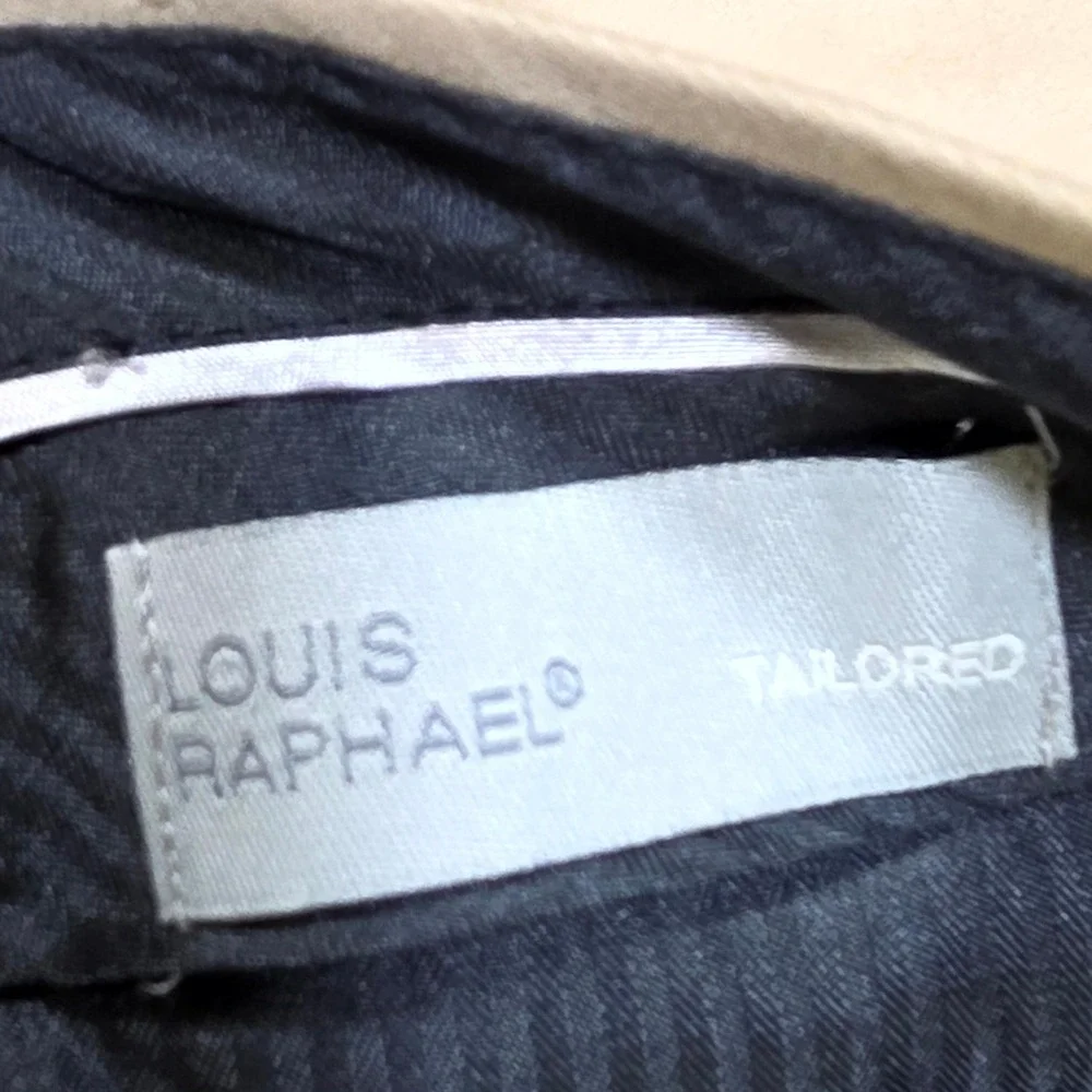 Louis Raphael Tailored Dress Pant Mens 40 X 30 Tan Flat Front Straight Leg Pants